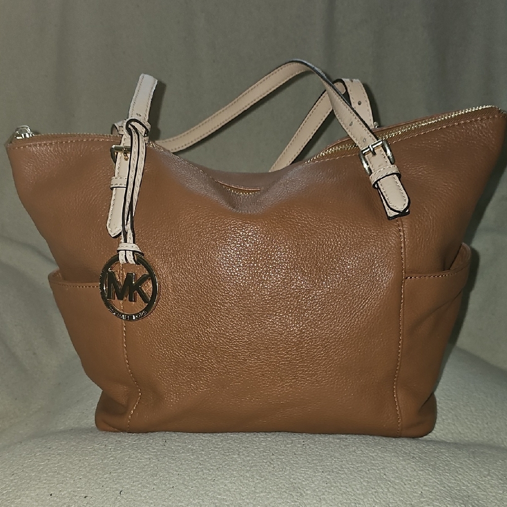 Michael Kors Tan Leather Shoulder Bag